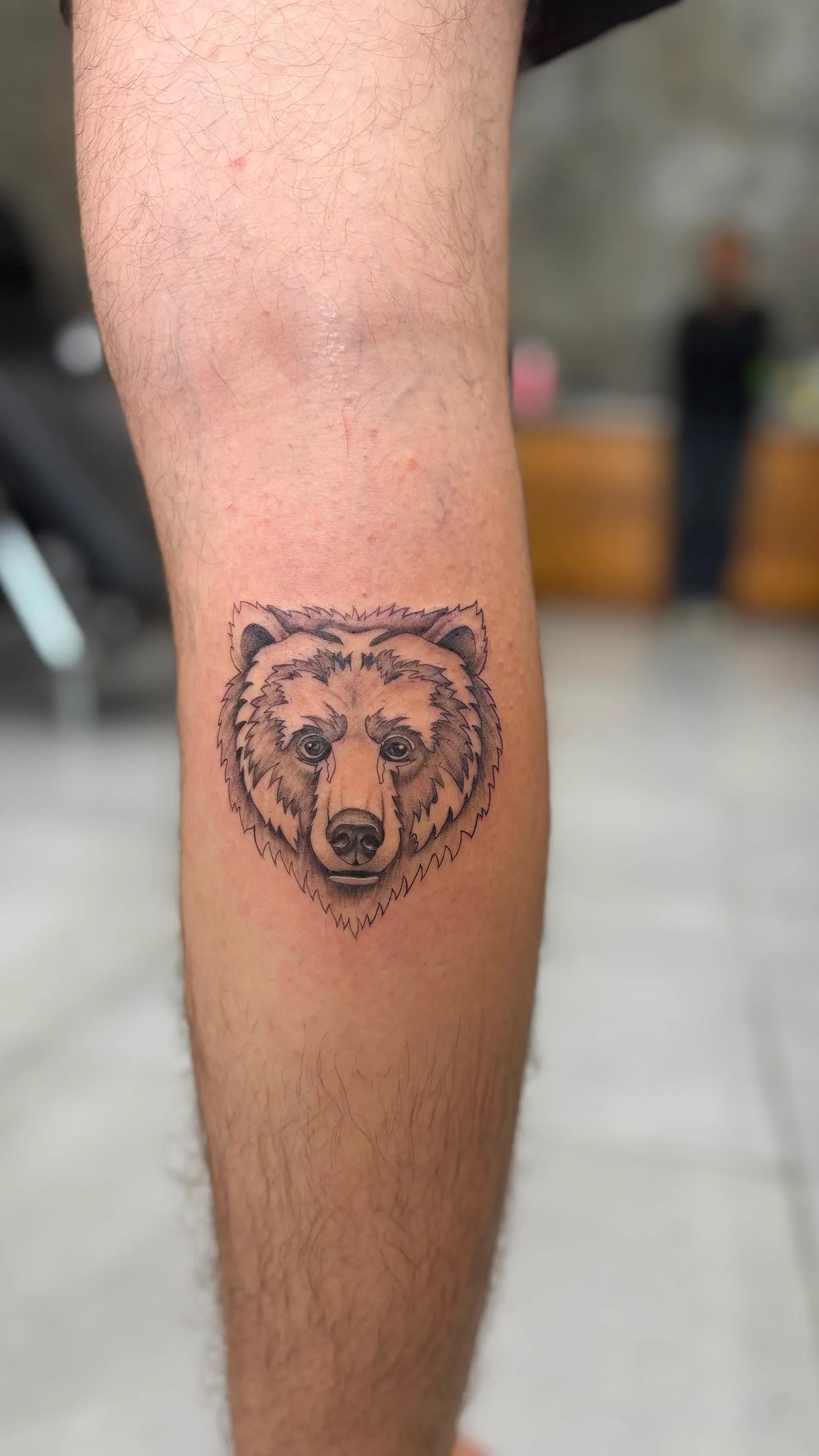 Fine line animal tattoo on the arm