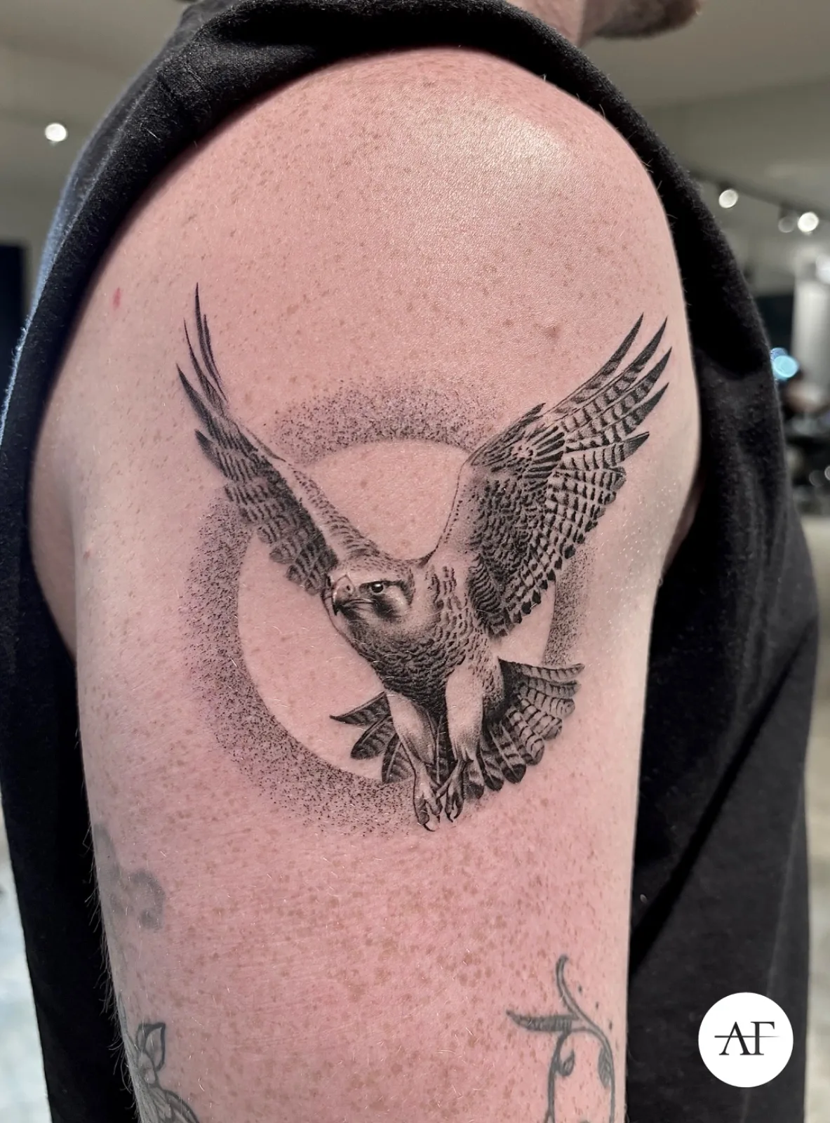 Fine line animal tattoo on the arm