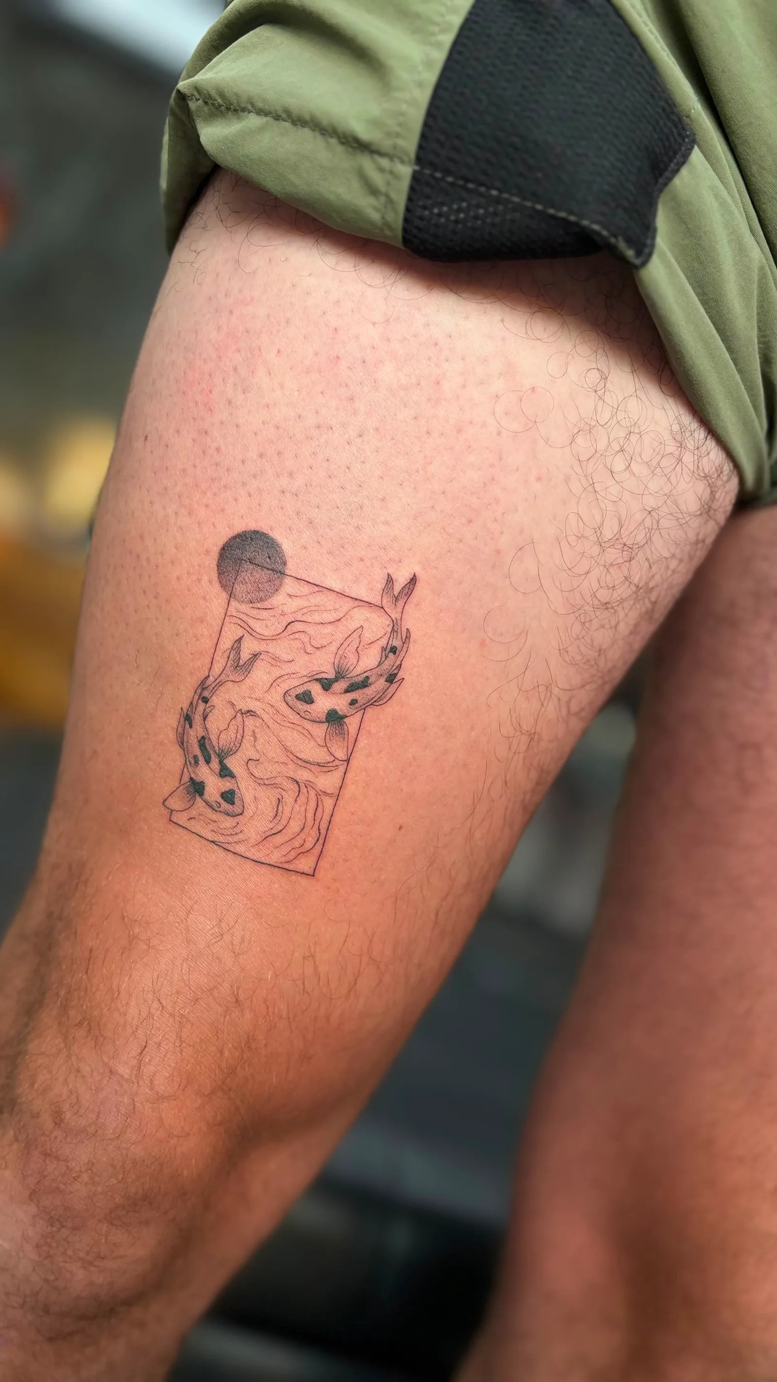 fine line on the arm