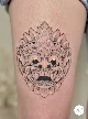 Balinese Barong mask tattoo
