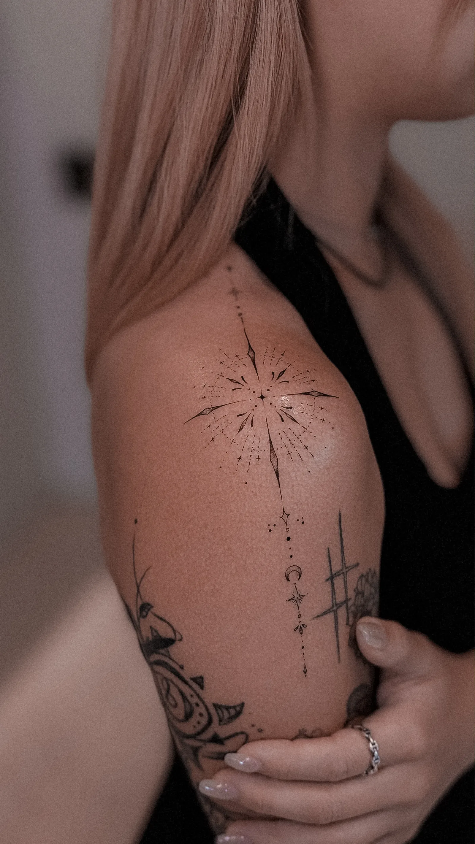 fine line on the arm