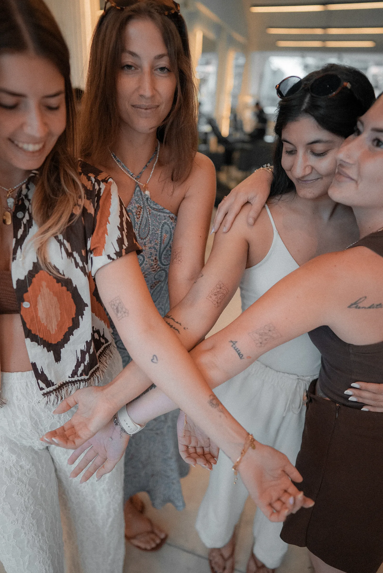 fine line on the arm