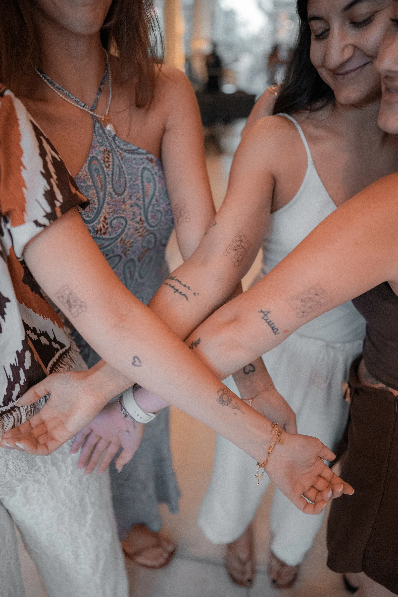 fine line on the arm