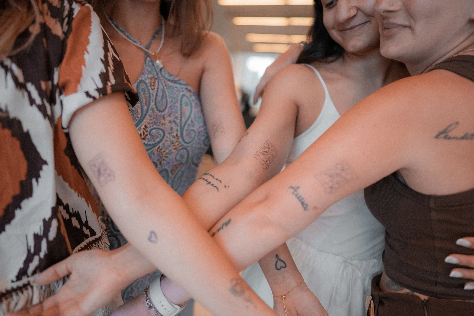 fine line on the arm