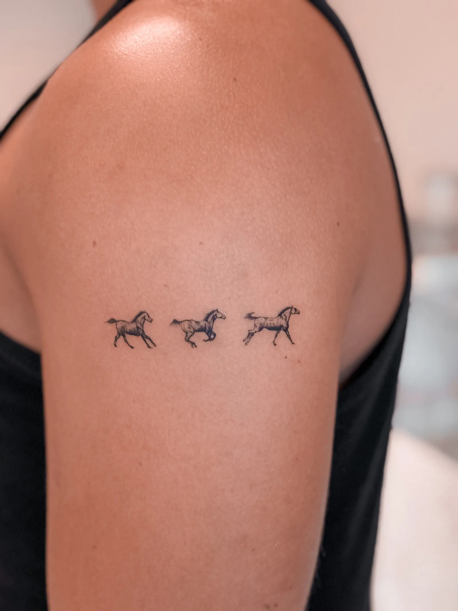 Fine line tattoo on the arm
