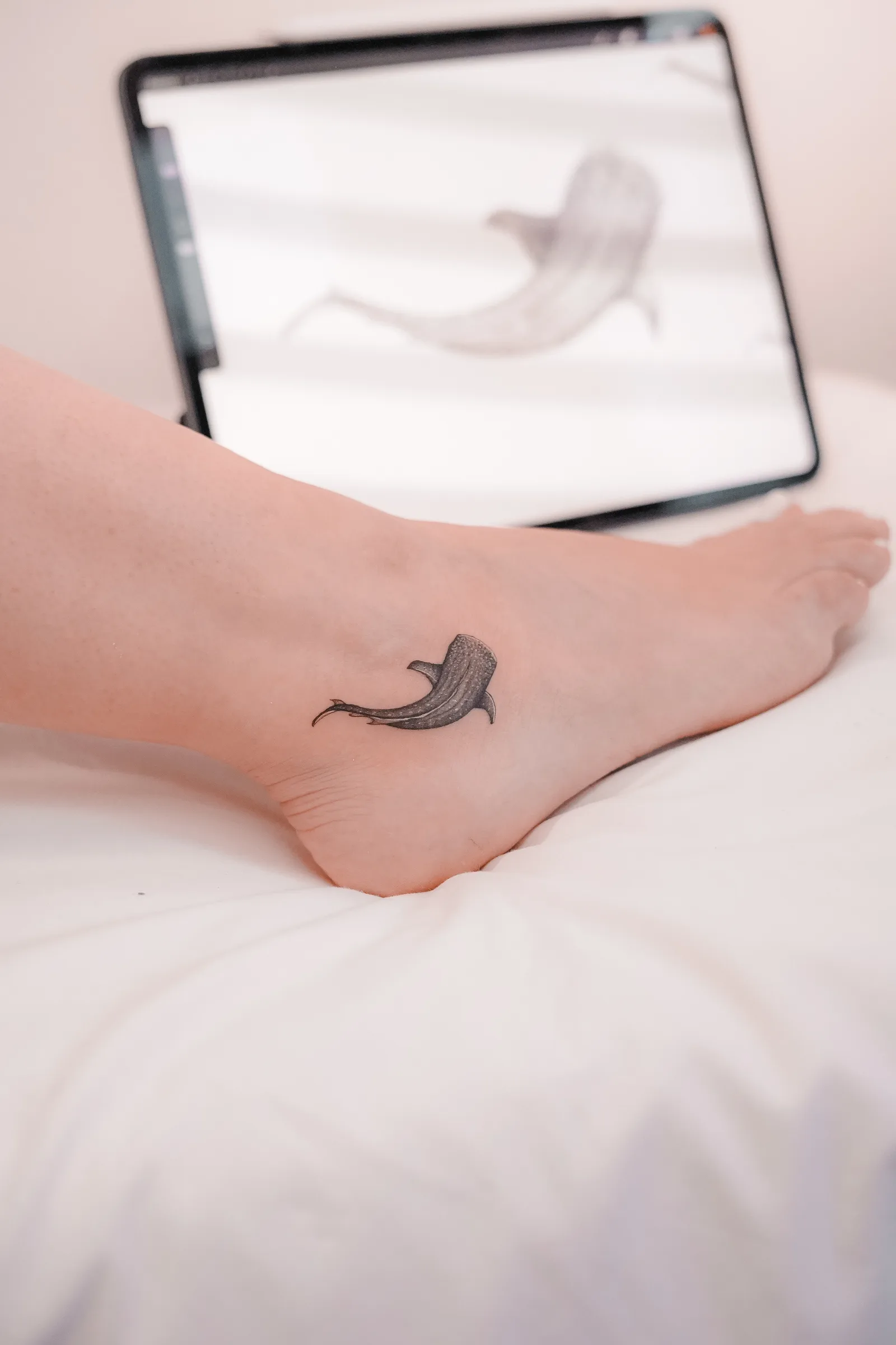 Fine line tattoo on the arm