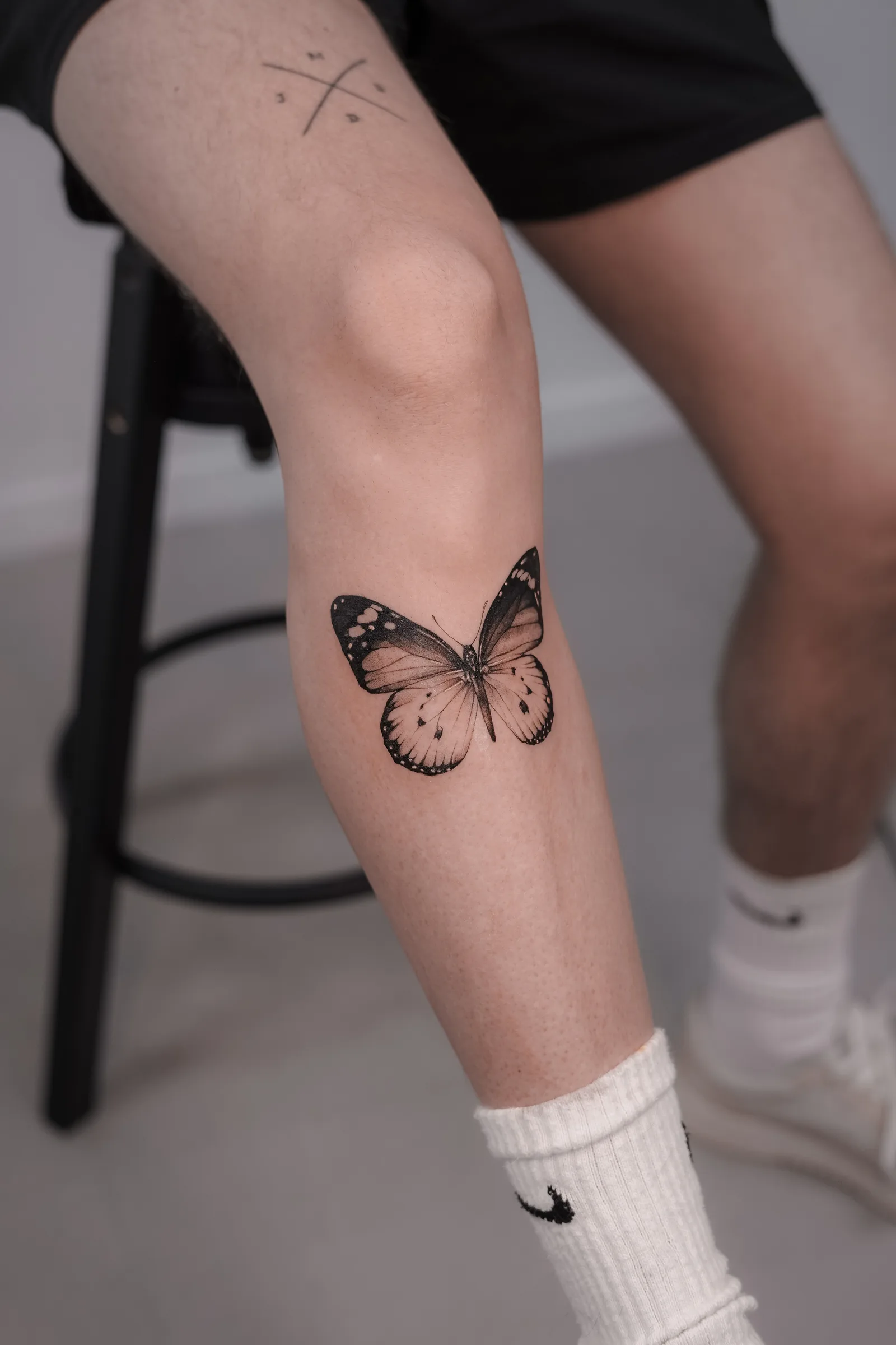 Fine line tattoo on the arm