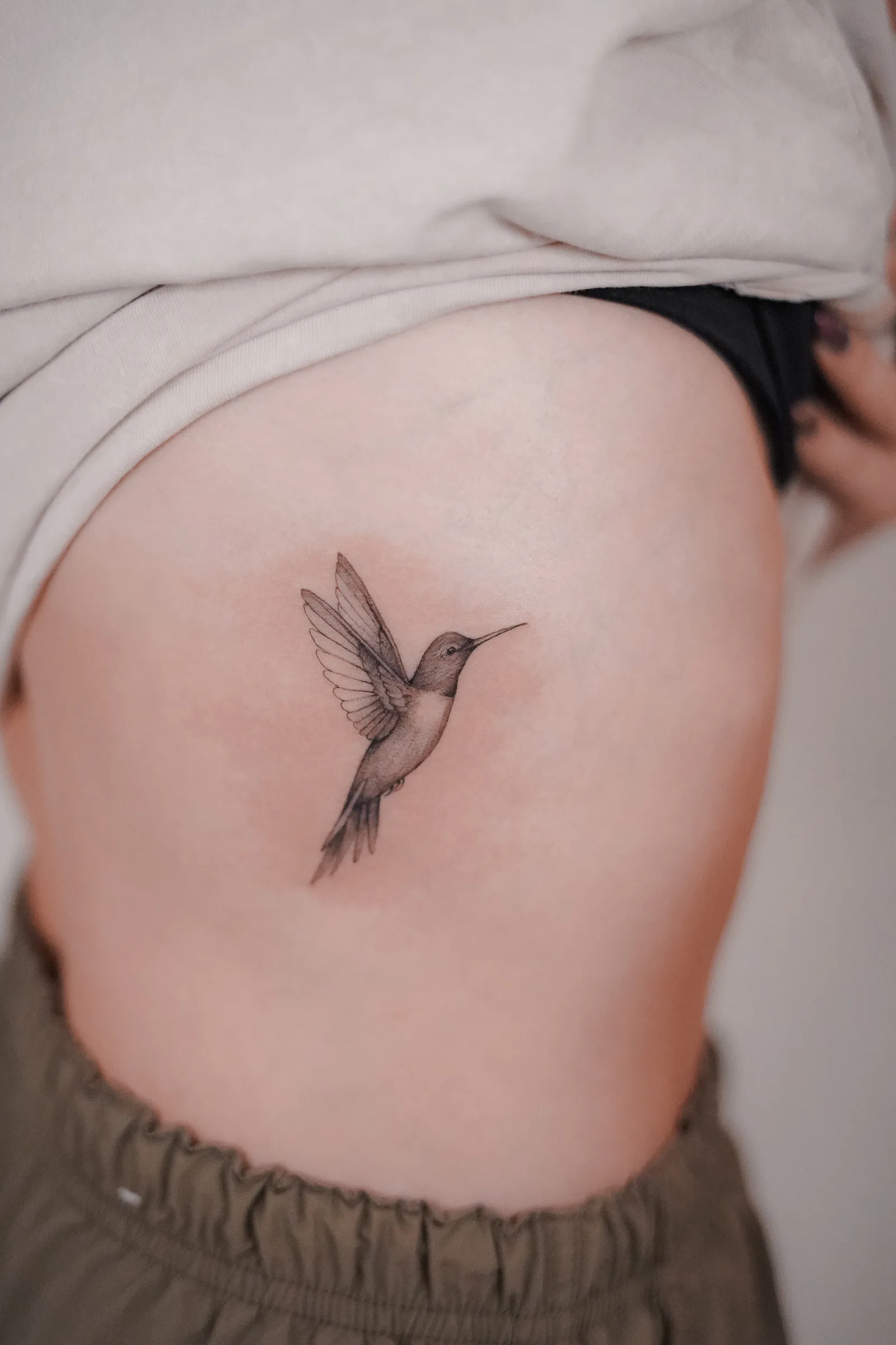 Fine line tattoo on the arm