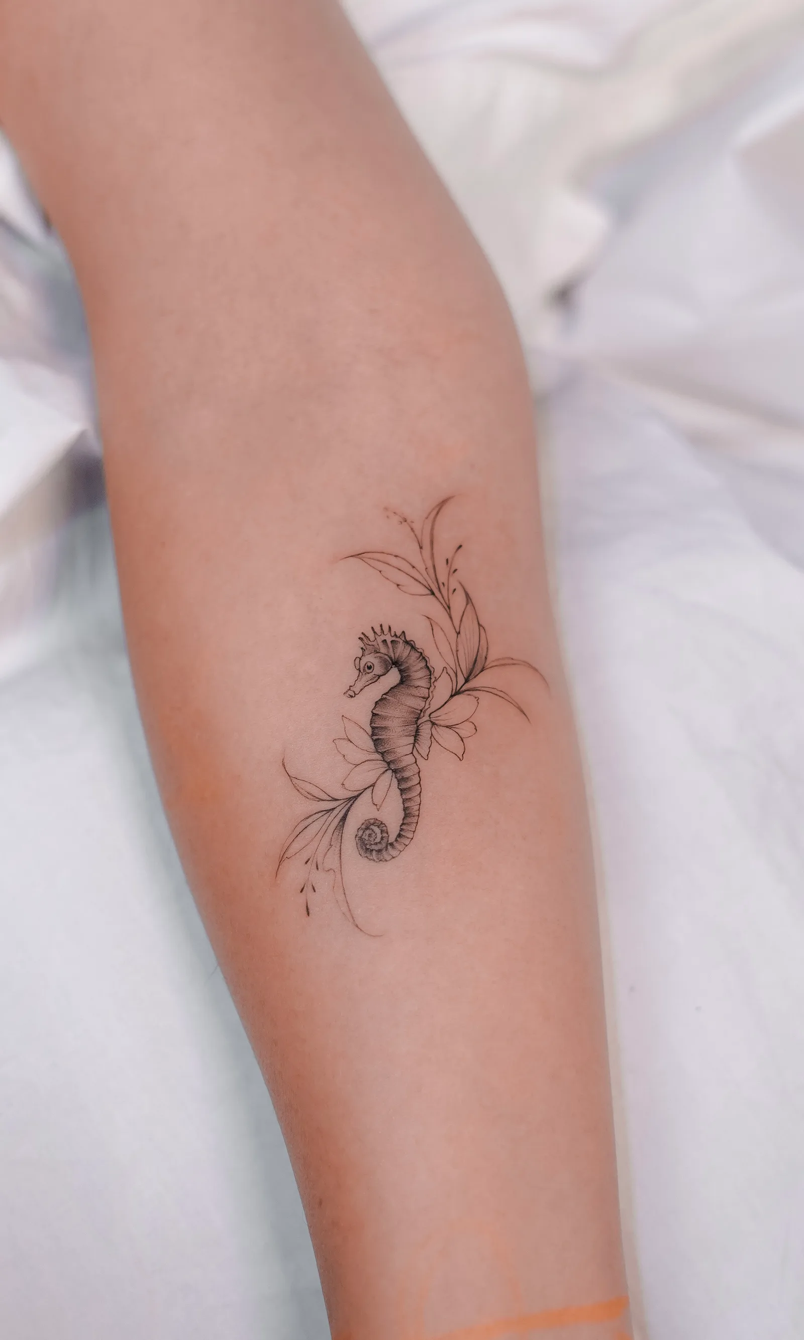 Floral tattoo on the arm