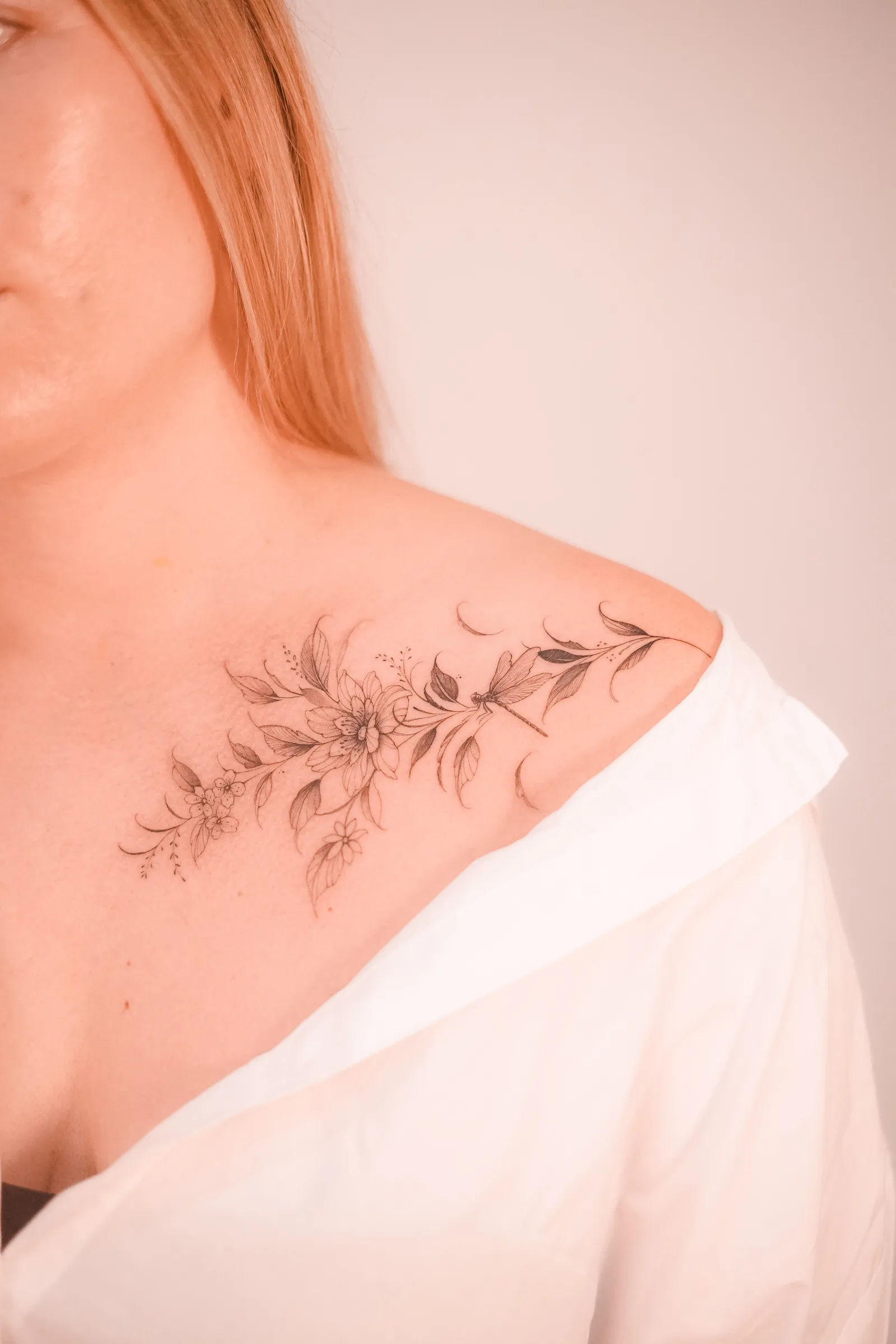 Floral tattoo on the arm