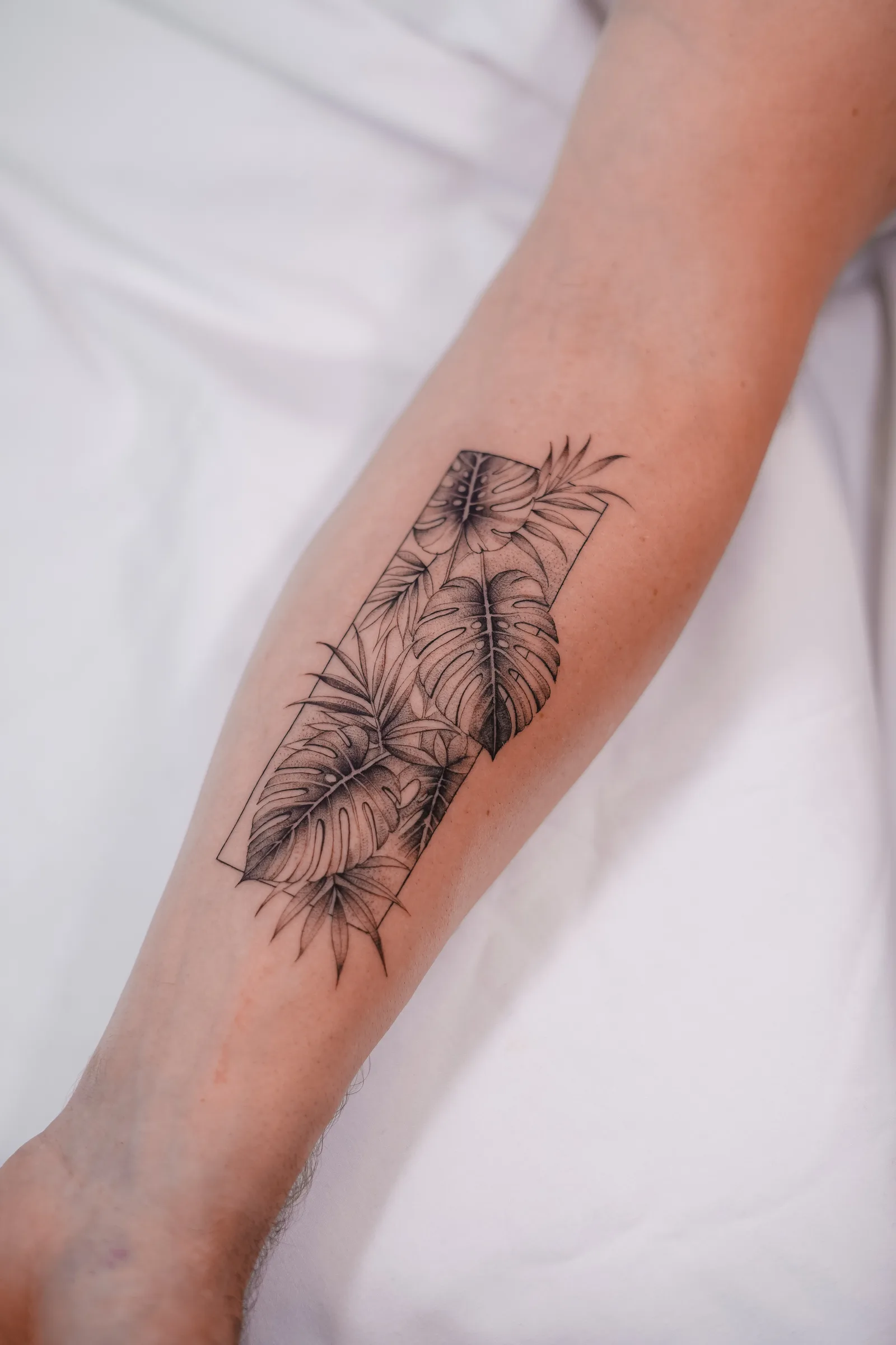 Floral tattoo on the arm