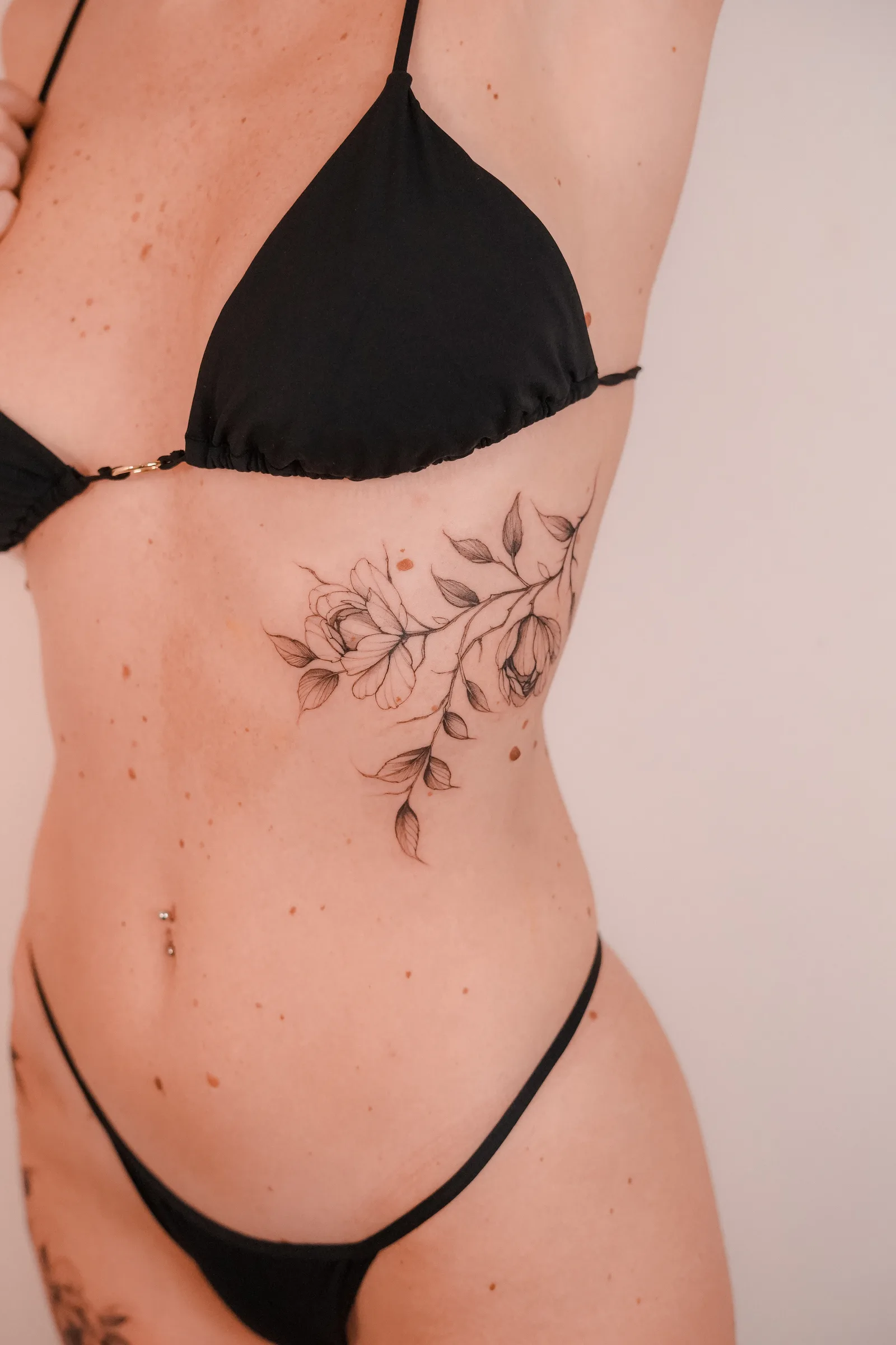 Floral tattoo on the arm