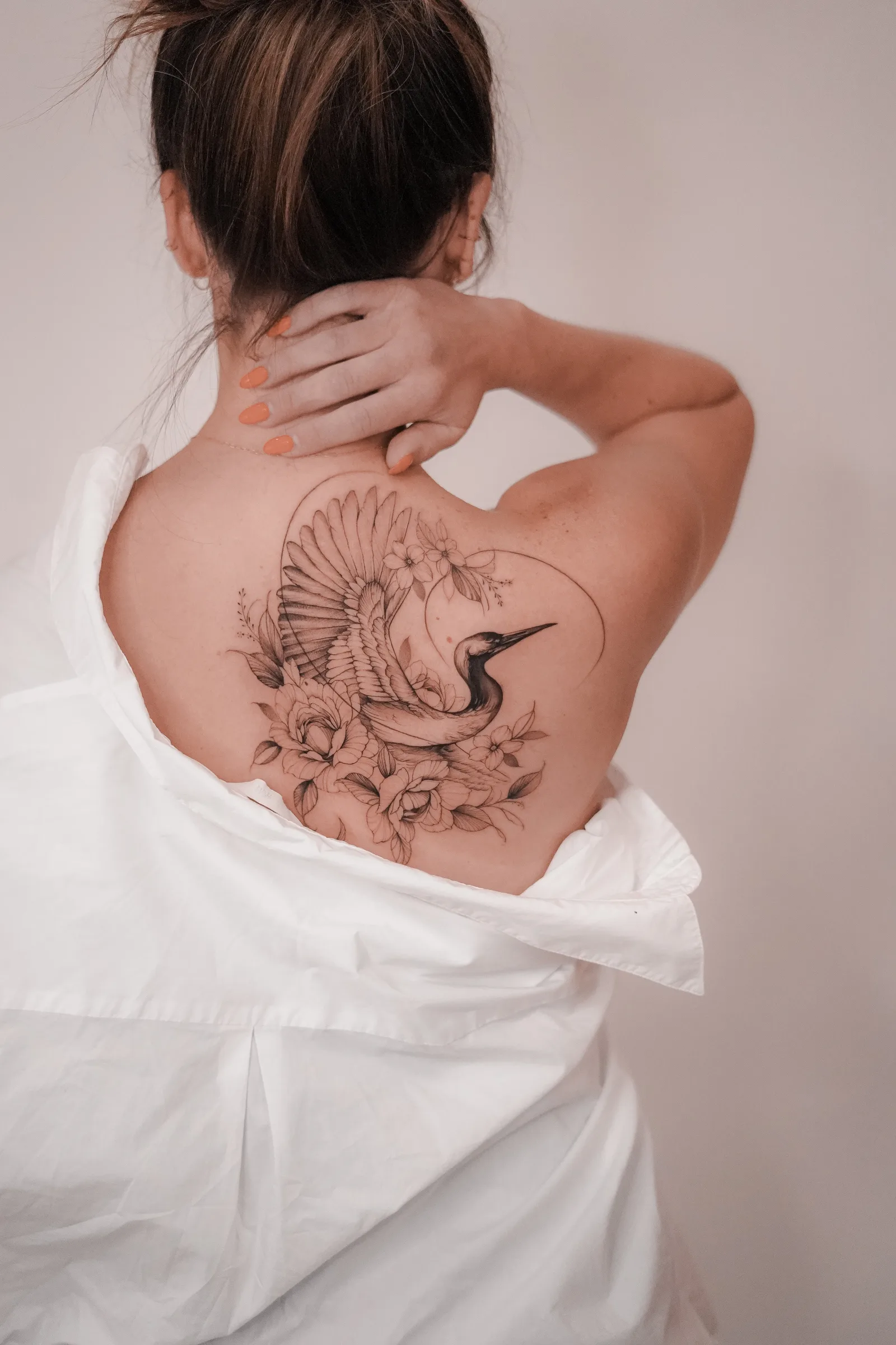 Floral tattoo on the arm