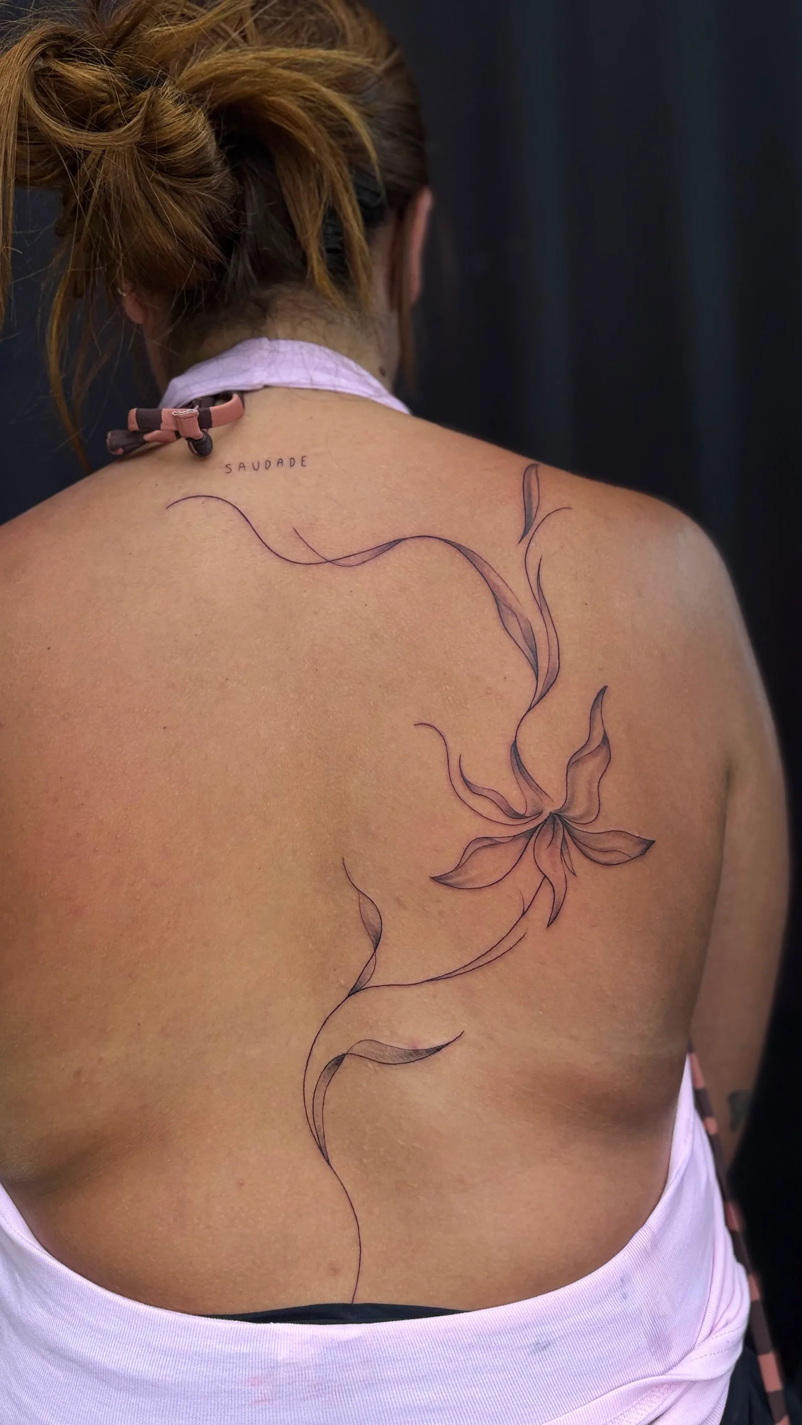 Floral tattoo on the arm