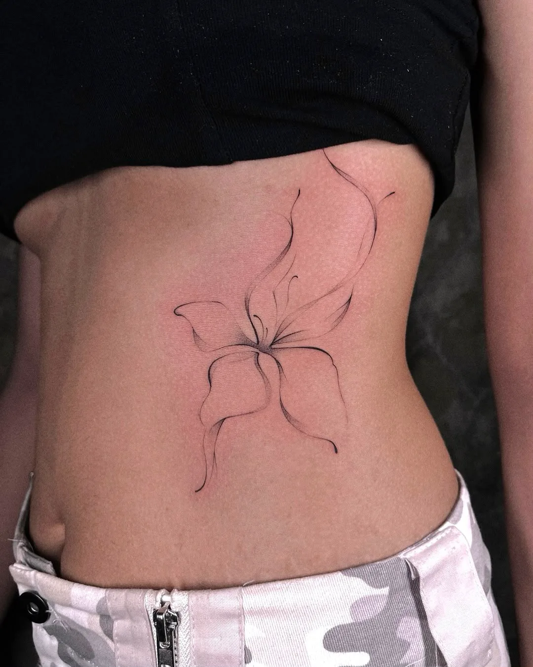 Floral tattoo on the arm