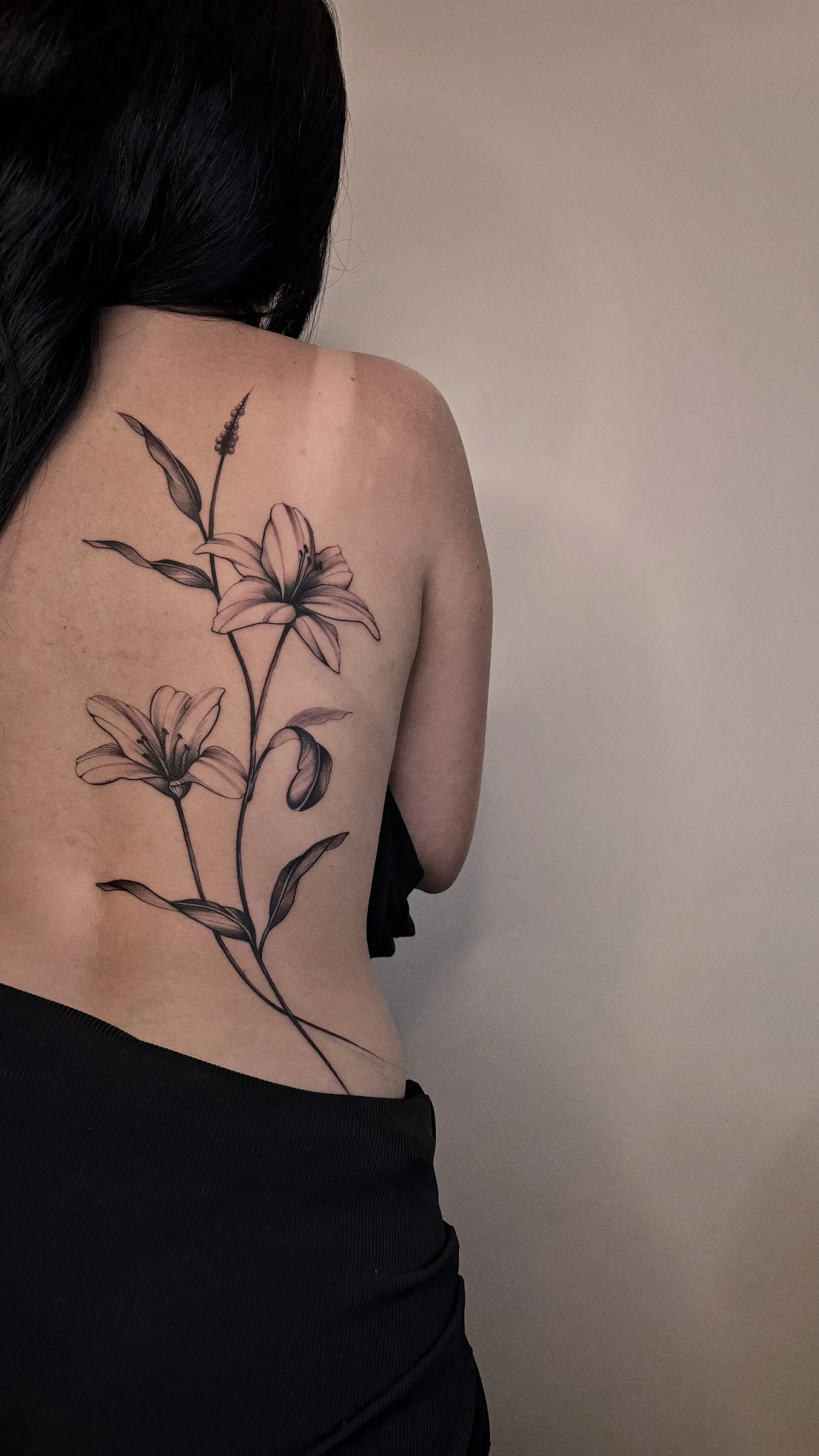 Floral tattoo on the arm