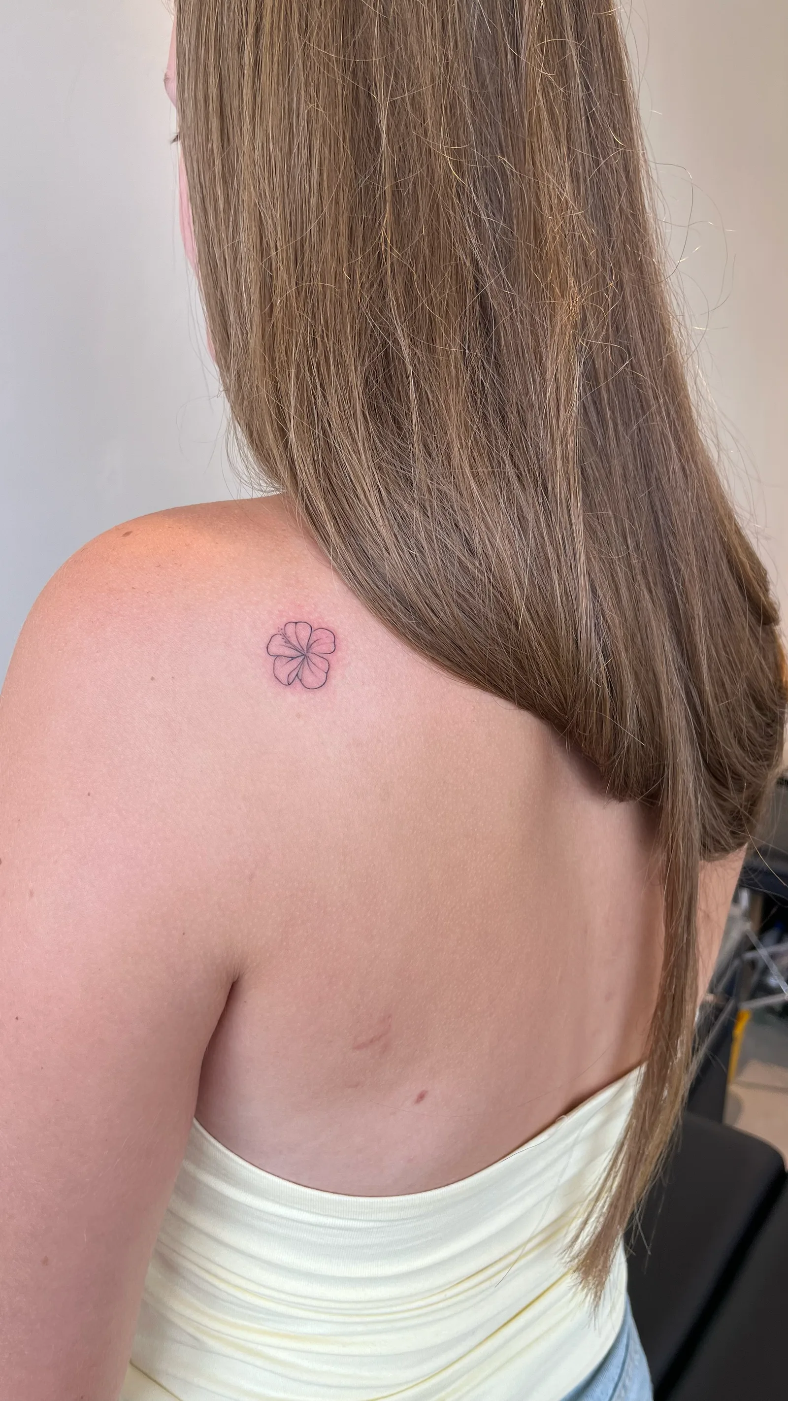 floral on the arm