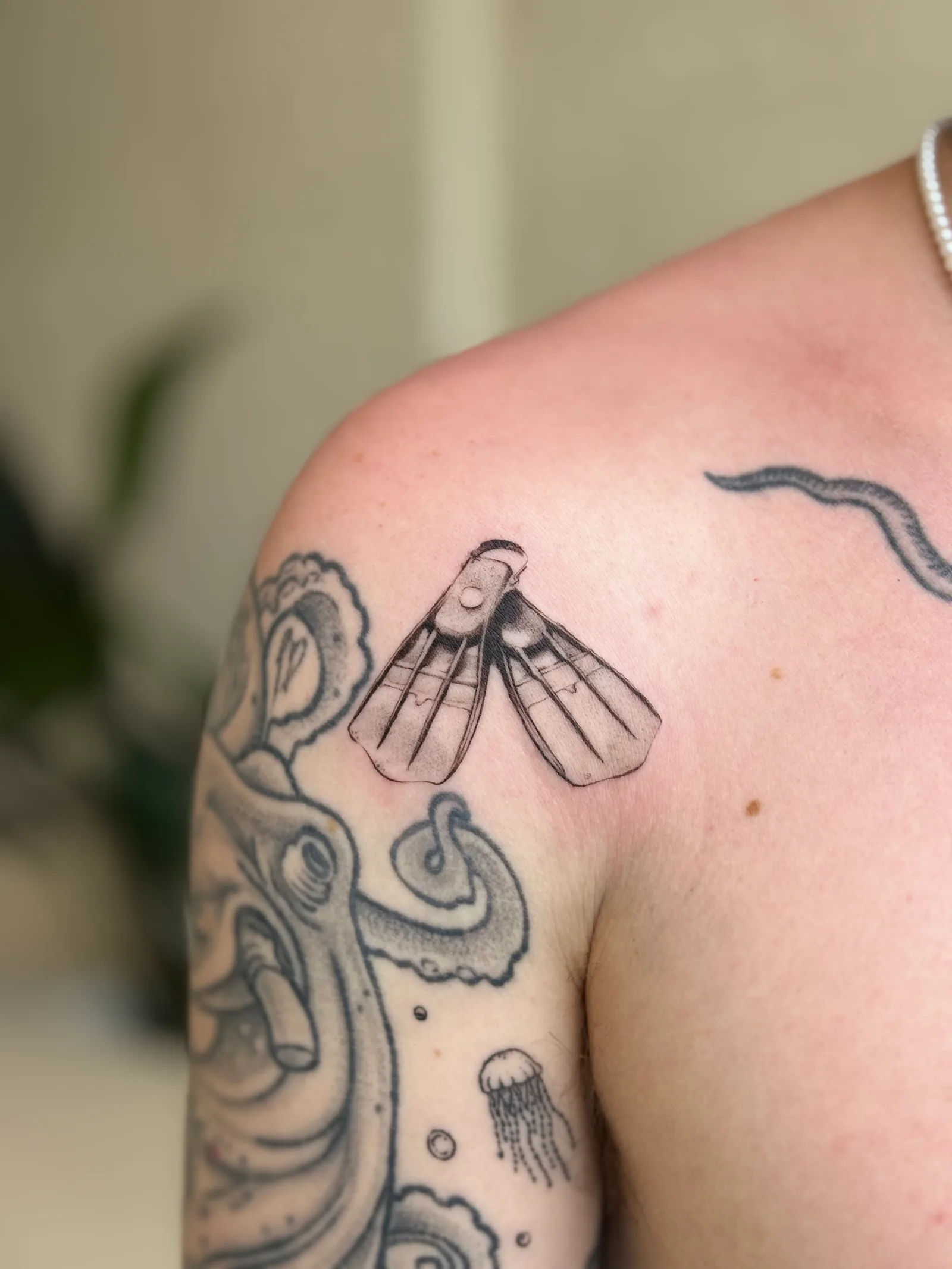 Micro-realism tattoo on the arm