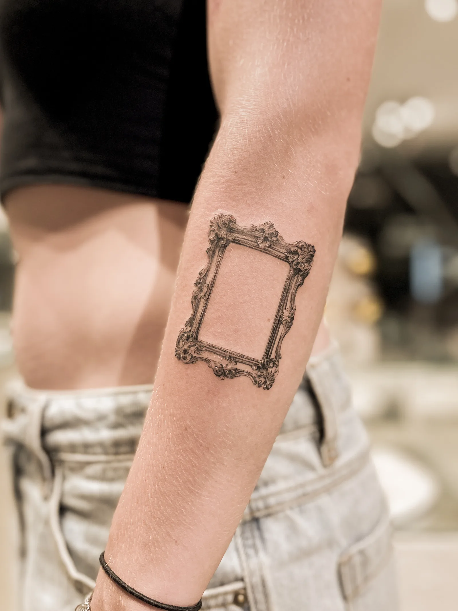 Micro-realism tattoo on the arm