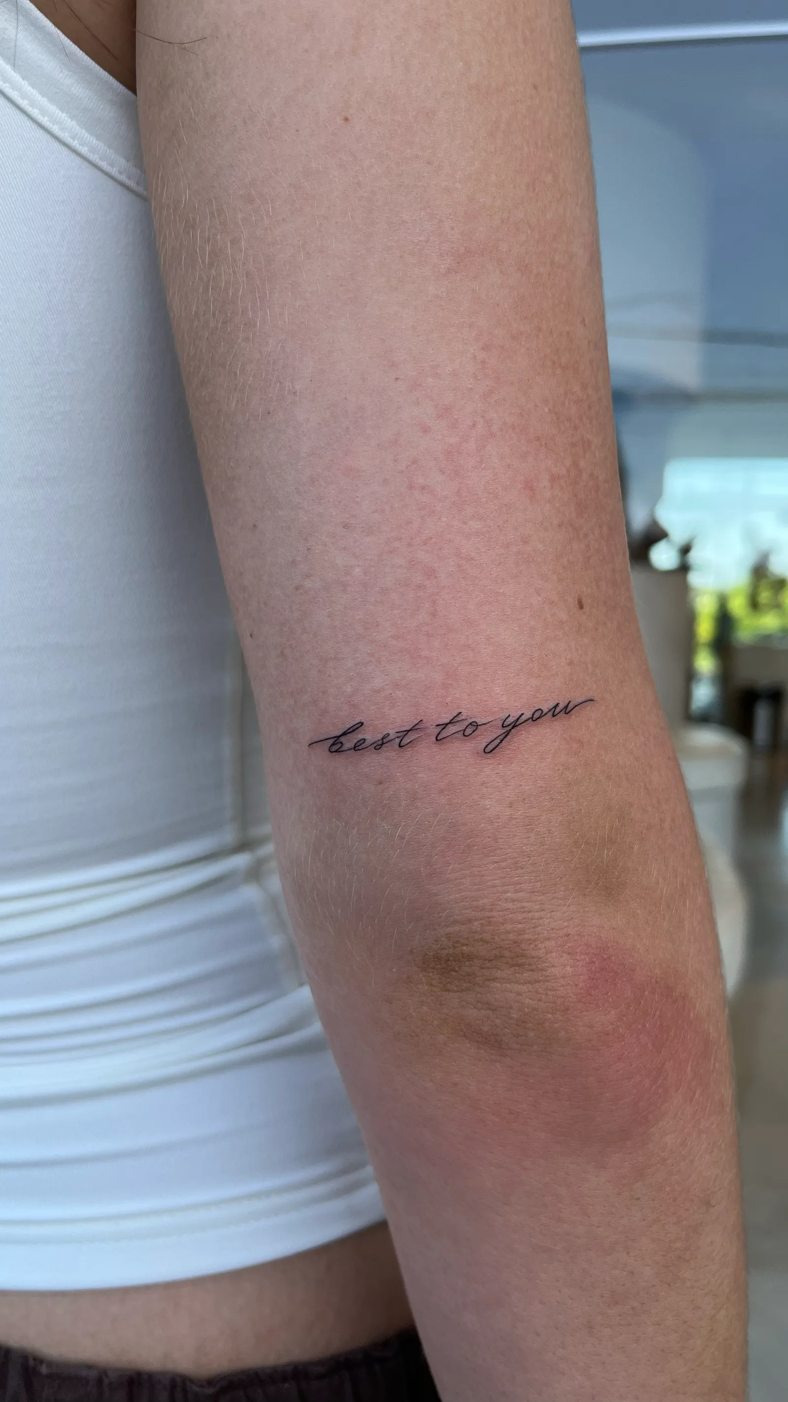 blackwork geometric on the arm