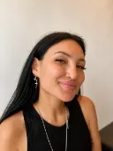 Lip piercing with a fine silver ring