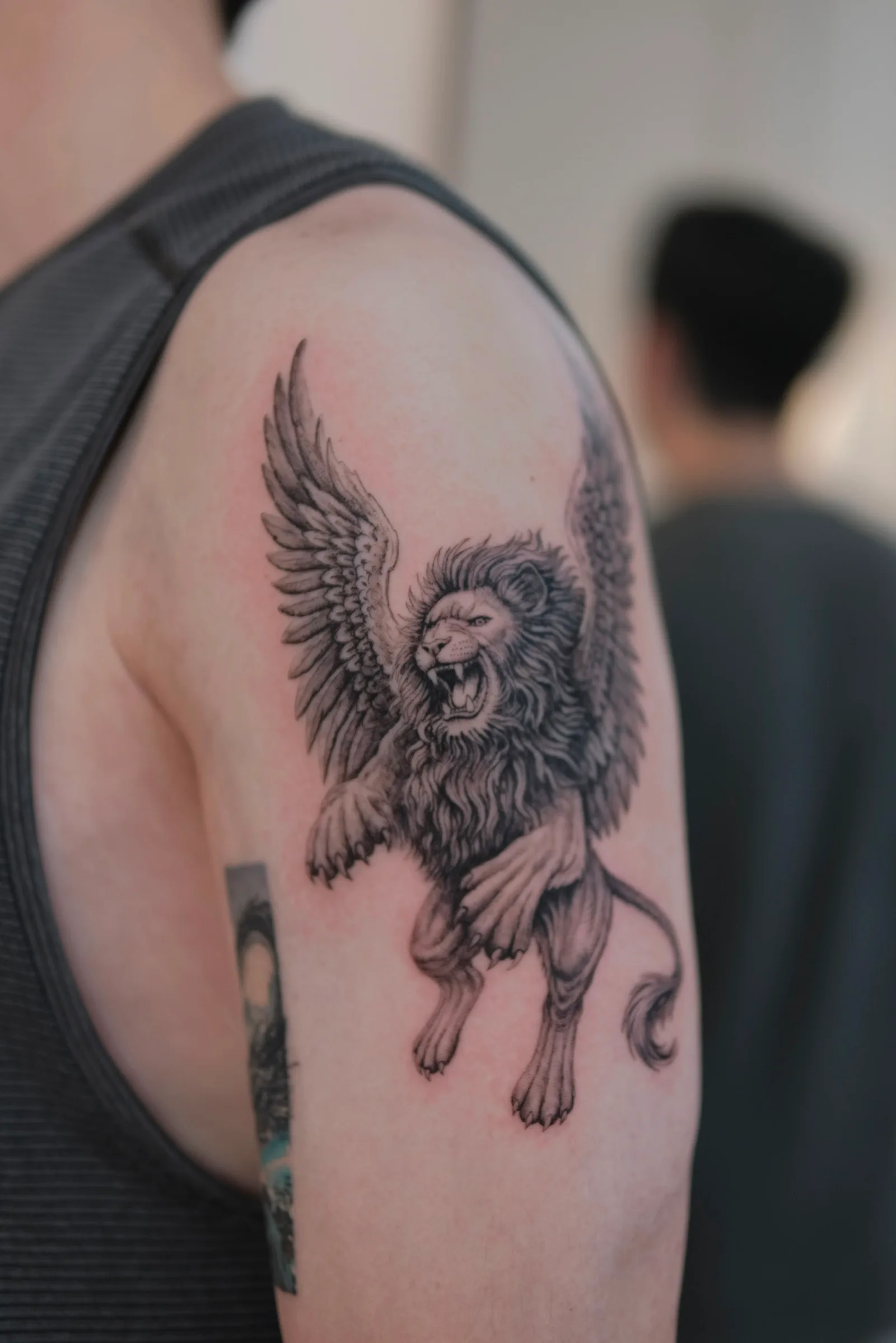 Realism abstract tattoo on the arm