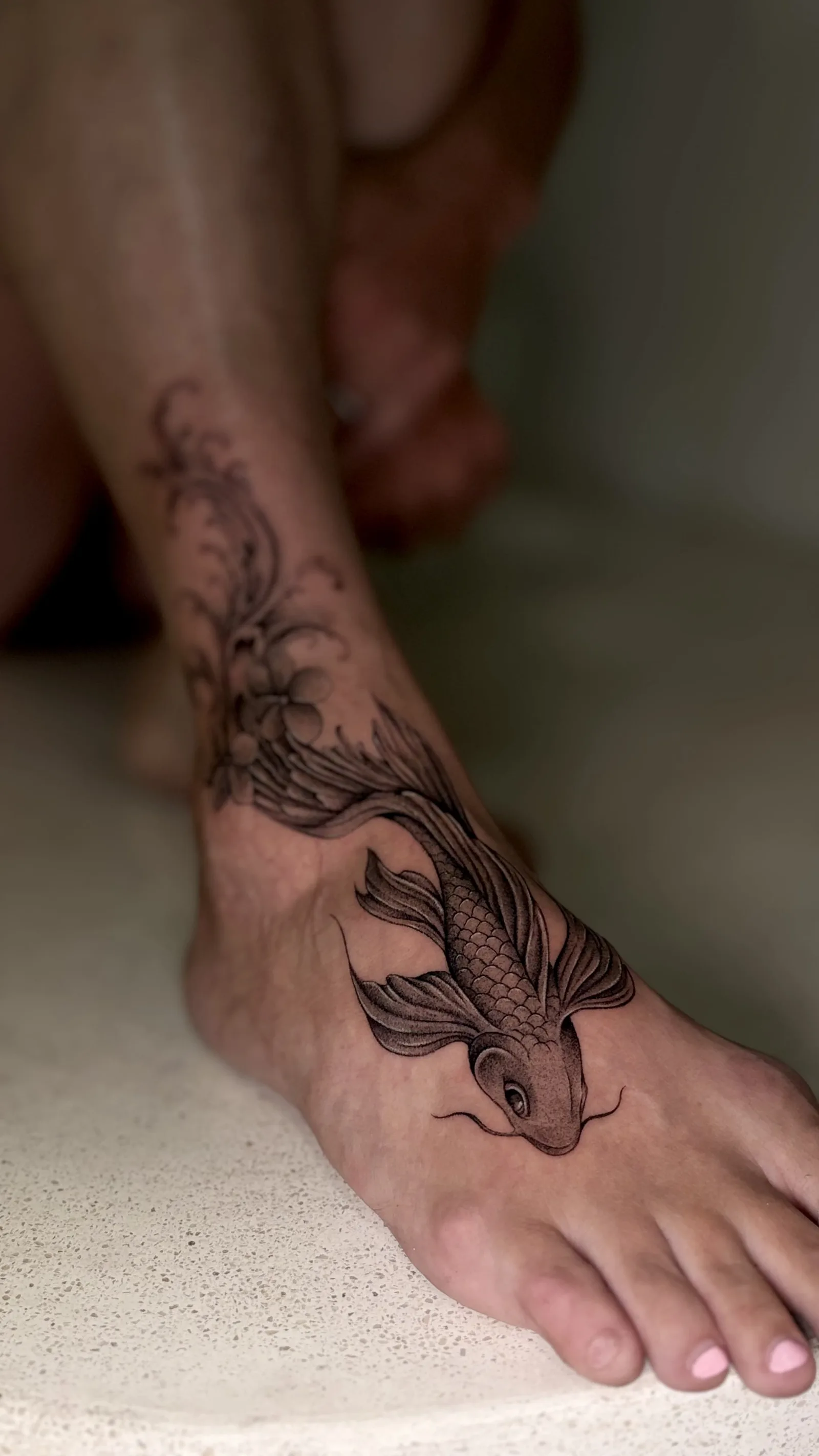 Realism animal tattoo on the arm