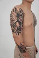 Black and grey realism archangel sleeve
