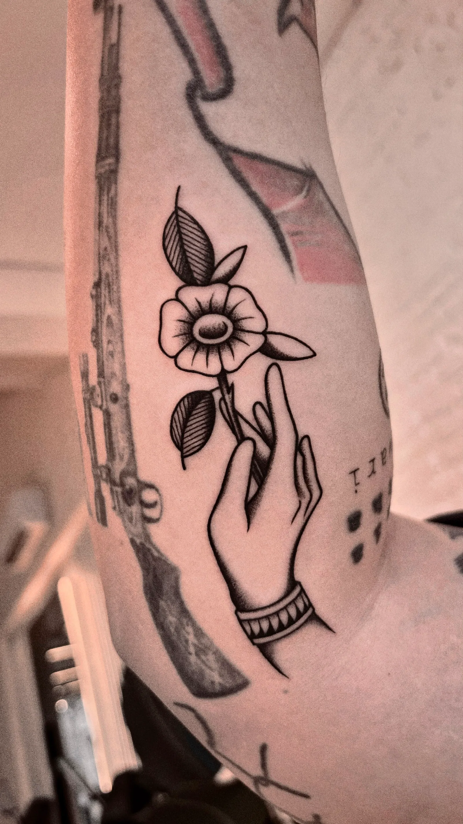 traditional on the arm