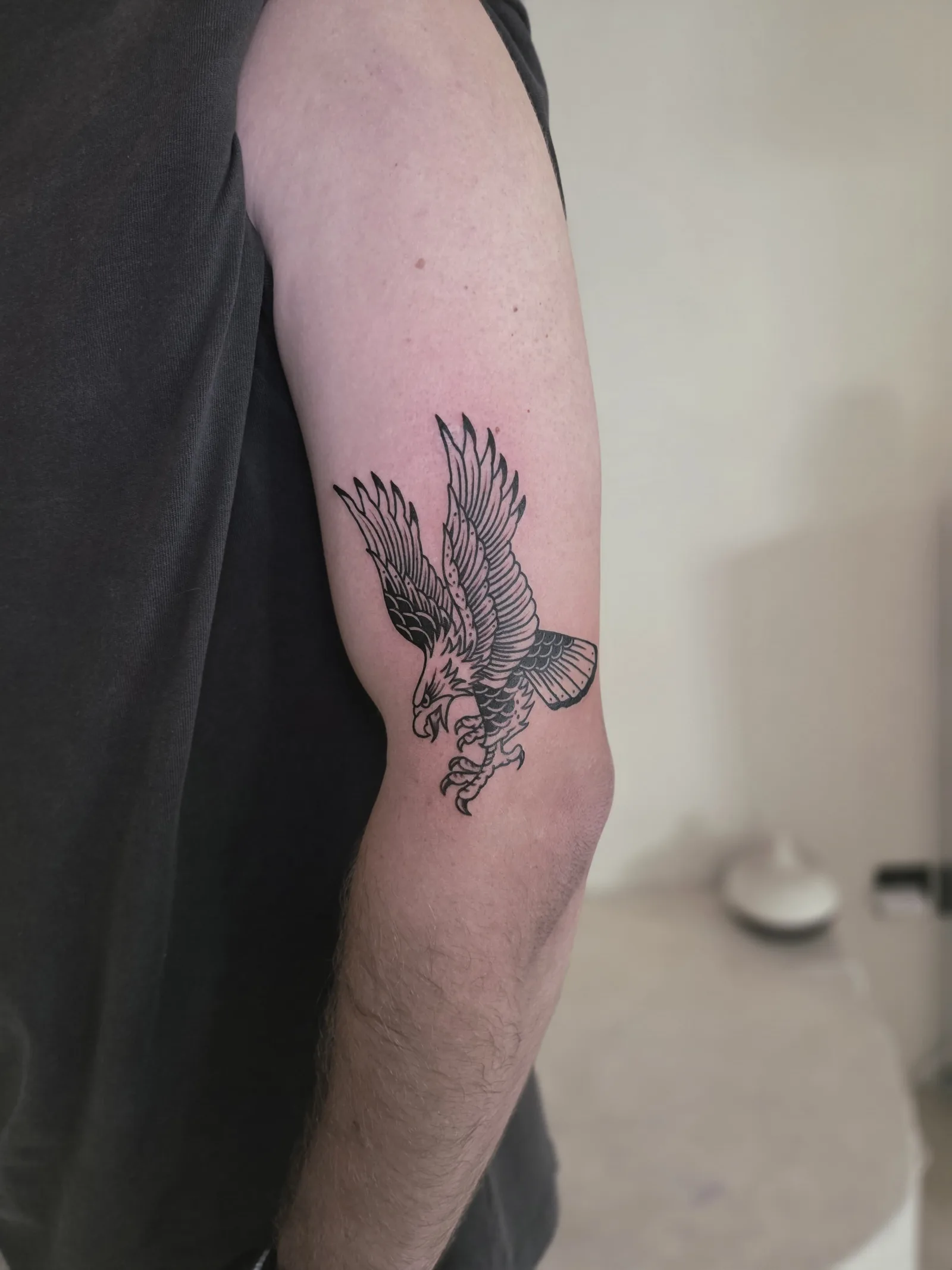 traditional on the arm